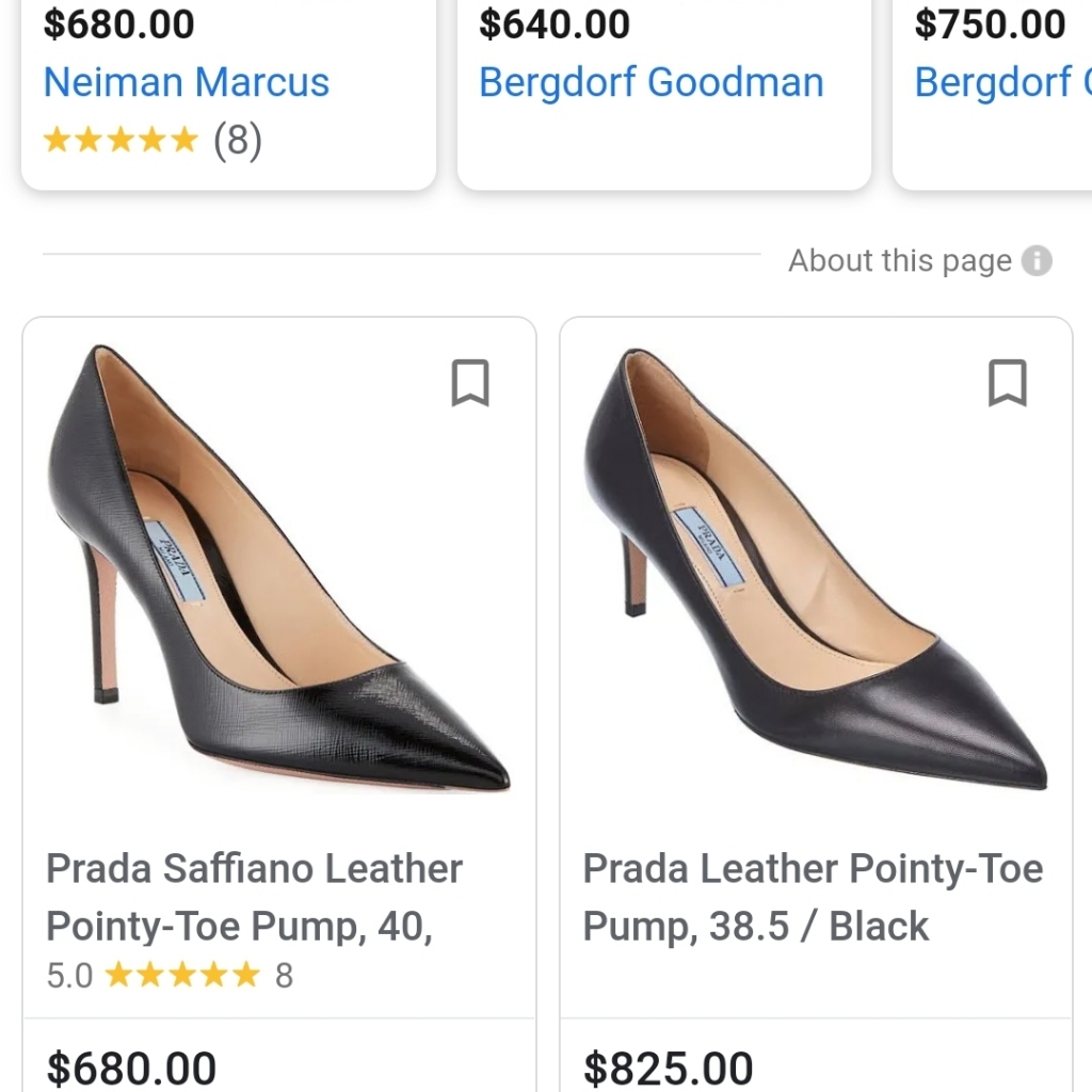 Prada Silhouette Black Pumps